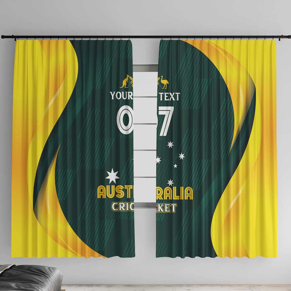 Australia Cricket Custom Window Curtain GO Aussie - Modern Motif