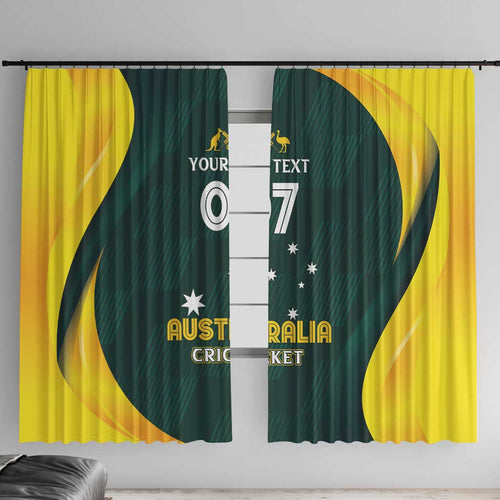 Australia Cricket Custom Window Curtain GO Aussie - Modern Motif