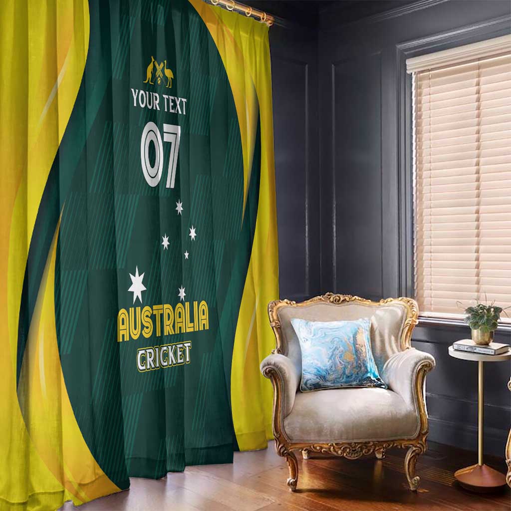 Australia Cricket Custom Window Curtain GO Aussie - Modern Motif
