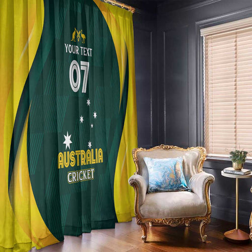 Australia Cricket Custom Window Curtain GO Aussie - Modern Motif