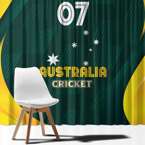 Australia Cricket Custom Window Curtain GO Aussie - Modern Motif