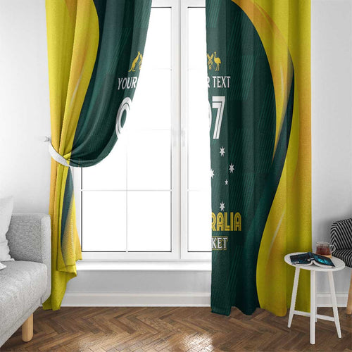 Australia Cricket Custom Window Curtain GO Aussie - Modern Motif