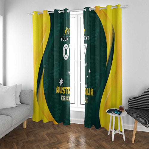 Australia Cricket Custom Window Curtain GO Aussie - Modern Motif