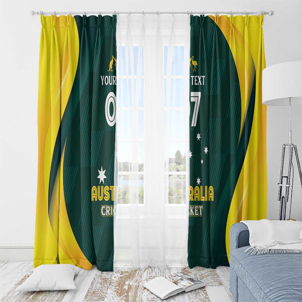 Australia Cricket Custom Window Curtain GO Aussie - Modern Motif