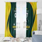 Australia Cricket Custom Window Curtain GO Aussie - Modern Motif