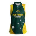 Australia Cricket Custom Women Sleeveless Polo Shirt GO Aussie - Modern Motif