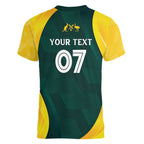 Australia Cricket Custom Women V-Neck T-Shirt GO Aussie - Modern Motif