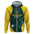 Australia Cricket Custom Zip Hoodie GO Aussie - Modern Motif