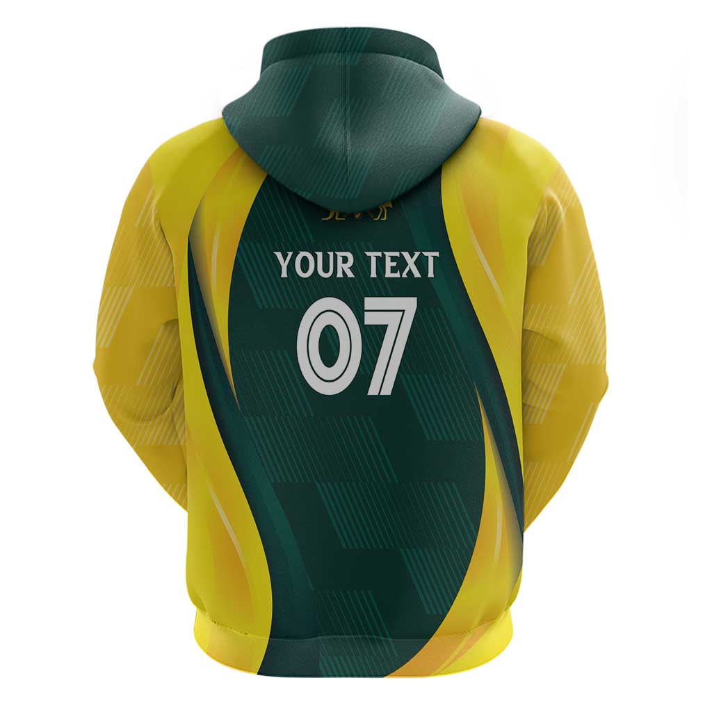 Australia Cricket Custom Zip Hoodie GO Aussie - Modern Motif