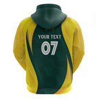 Australia Cricket Custom Zip Hoodie GO Aussie - Modern Motif