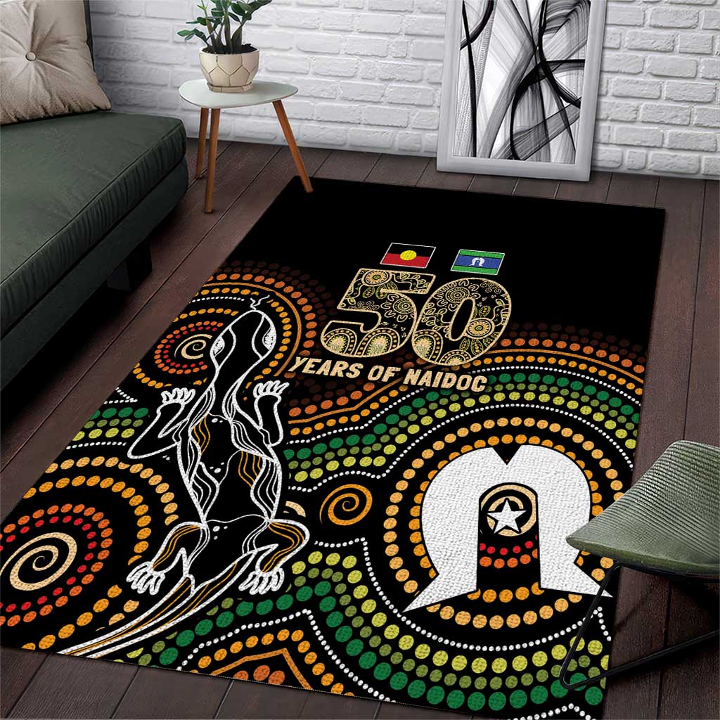 50 Years of NAIDOC Week Indigenous Area Rug Honor The Past - Grace The Present