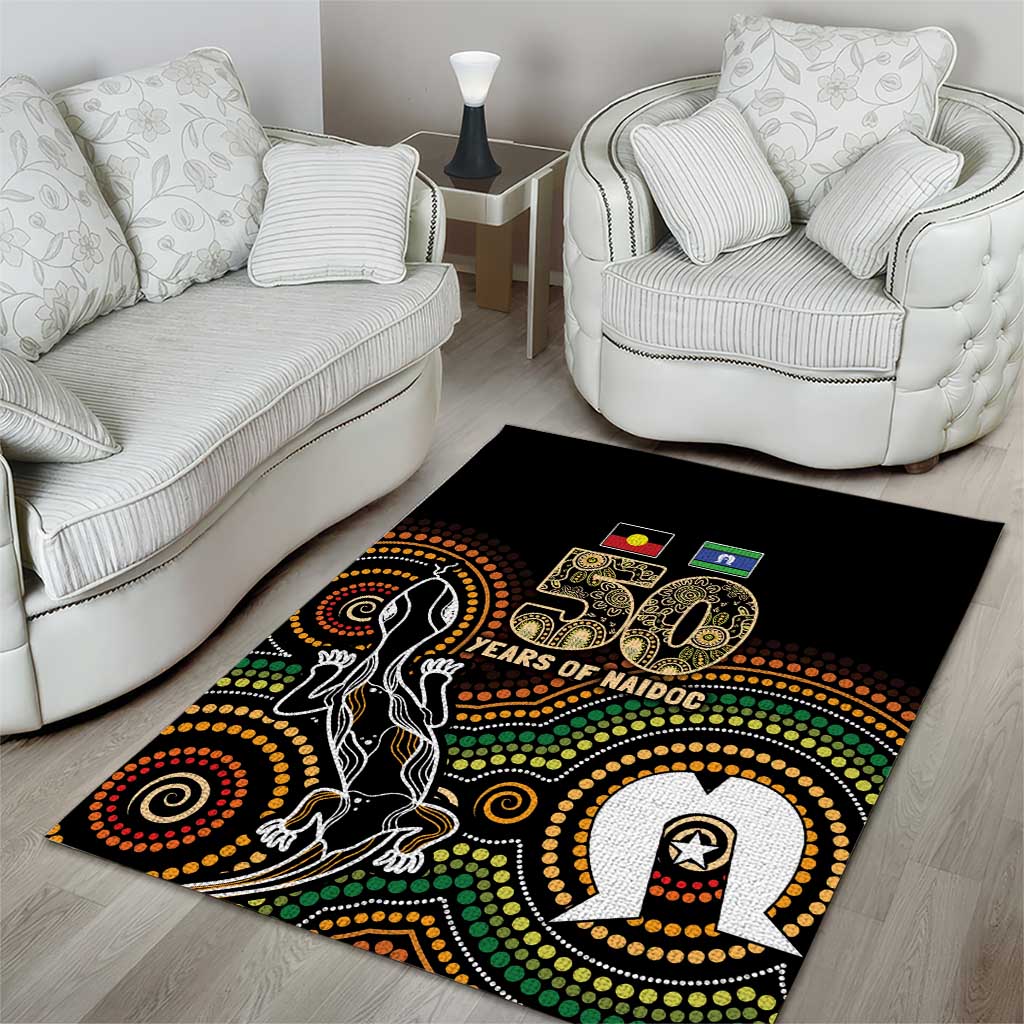 50 Years of NAIDOC Week Indigenous Area Rug Honor The Past - Grace The Present