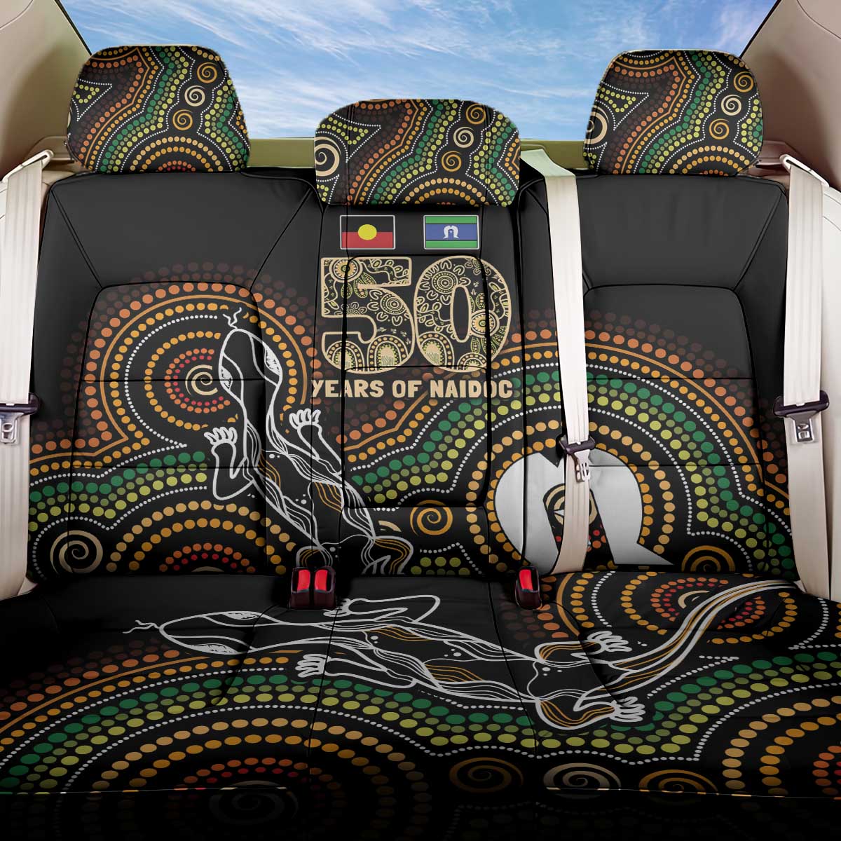 50 Years of NAIDOC Week Indigenous Back Car Seat Cover Honor The Past - Grace The Present