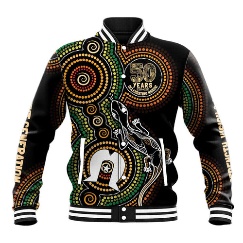 50 Years of NAIDOC Week Indigenous Baseball Jacket Honor The Past - Grace The Present
