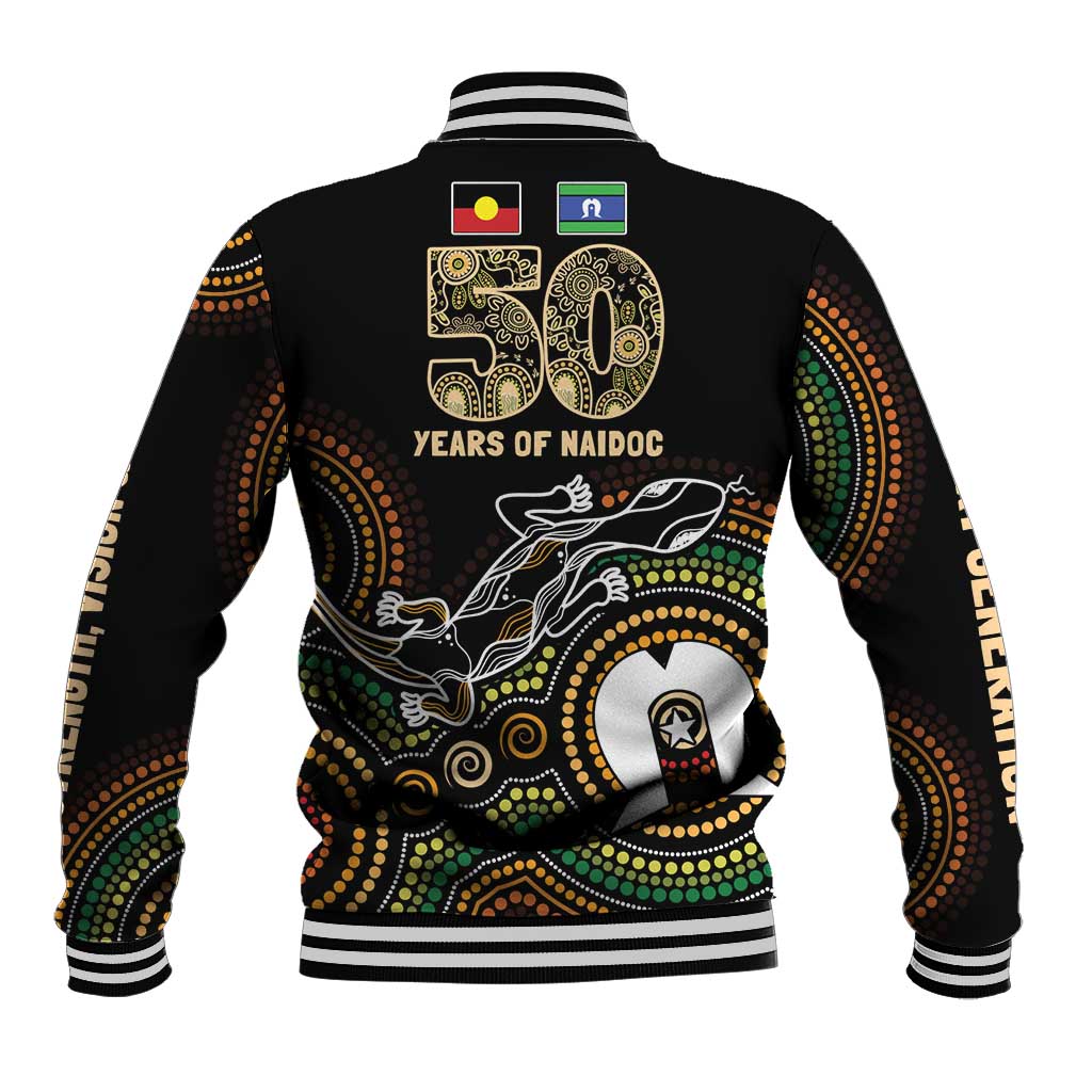 50 Years of NAIDOC Week Indigenous Baseball Jacket Honor The Past - Grace The Present