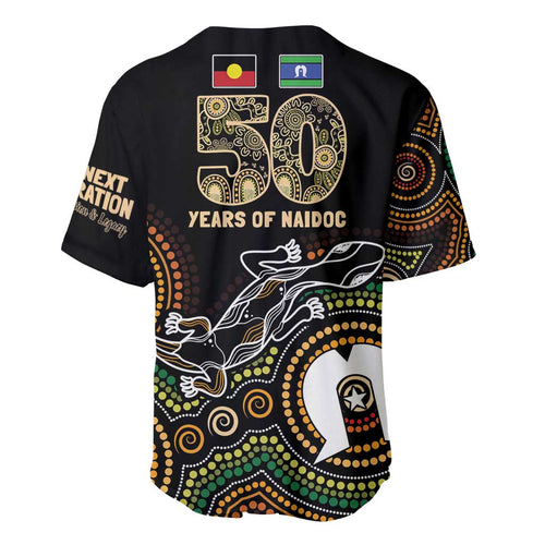 50 Years of NAIDOC Week Indigenous Baseball Jersey Honor The Past - Grace The Present