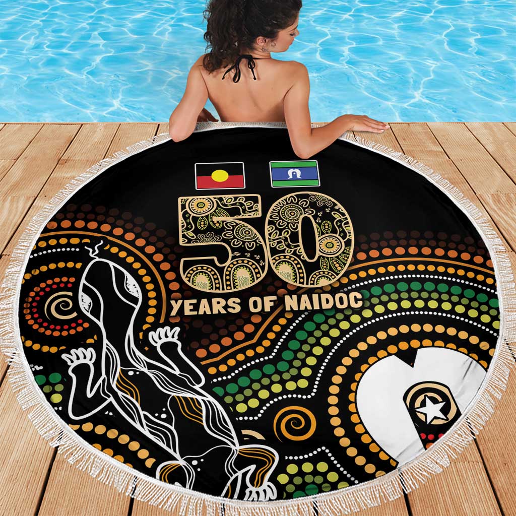 50 Years of NAIDOC Week Indigenous Beach Blanket Honor The Past - Grace The Present