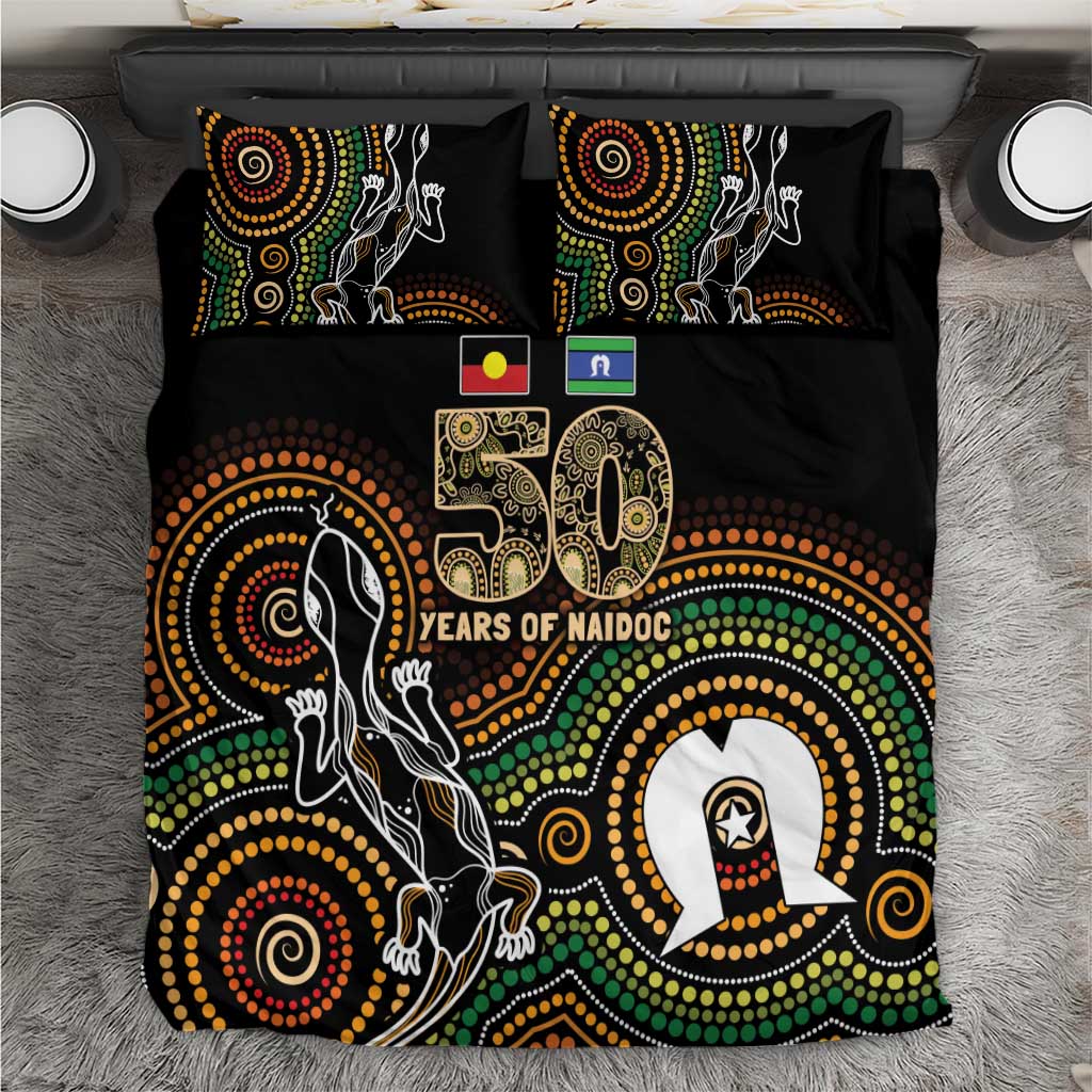 50 Years of NAIDOC Week Indigenous Bedding Set Honor The Past - Grace The Present