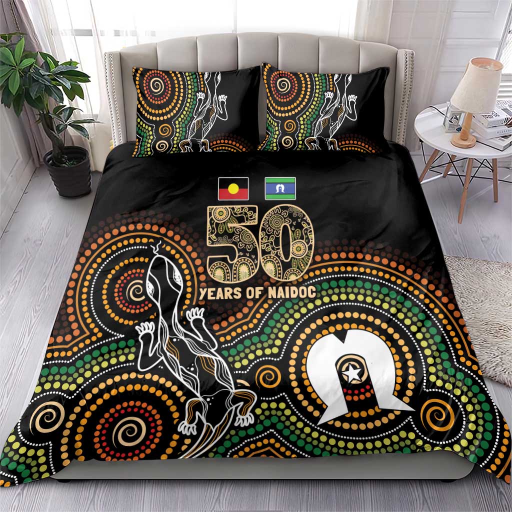50 Years of NAIDOC Week Indigenous Bedding Set Honor The Past - Grace The Present