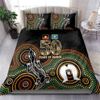 50 Years of NAIDOC Week Indigenous Bedding Set Honor The Past - Grace The Present