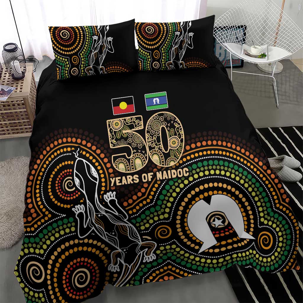 50 Years of NAIDOC Week Indigenous Bedding Set Honor The Past - Grace The Present