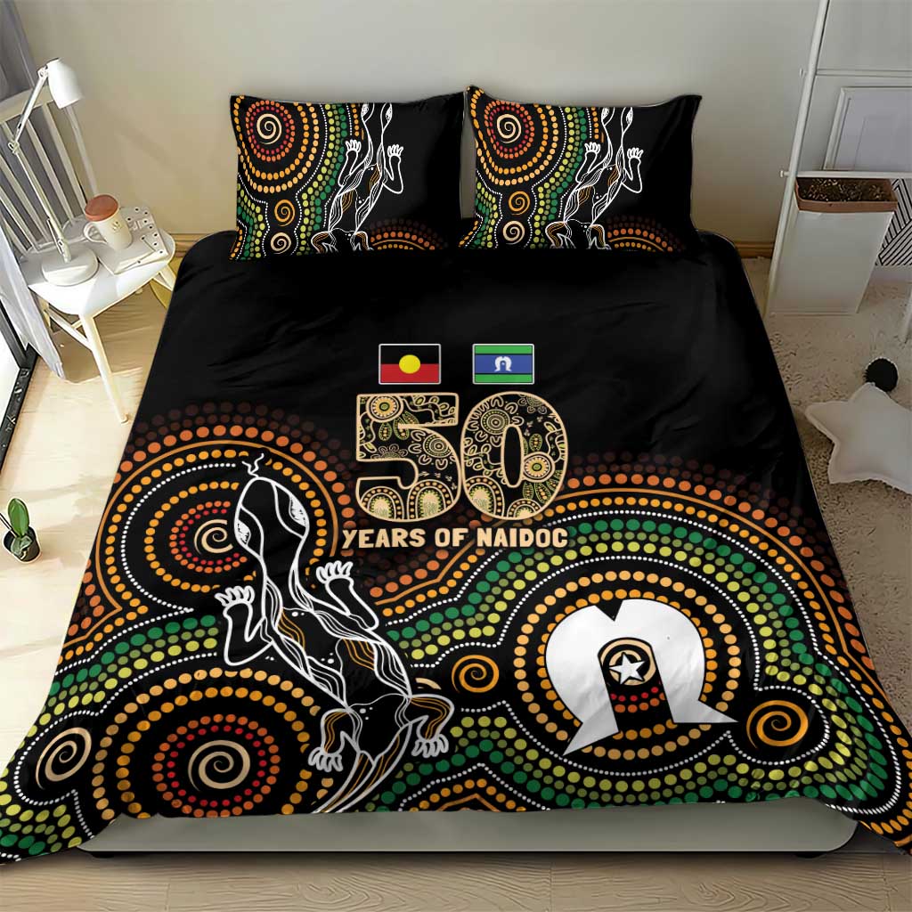 50 Years of NAIDOC Week Indigenous Bedding Set Honor The Past - Grace The Present