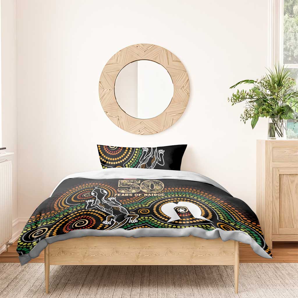 50 Years of NAIDOC Week Indigenous Bedding Set Honor The Past - Grace The Present