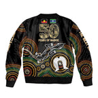 50 Years of NAIDOC Week Indigenous Bomber Jacket Honor The Past - Grace The Present