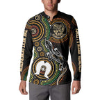50 Years of NAIDOC Week Indigenous Button Sweatshirt Honor The Past - Grace The Present