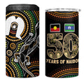 50 Years of NAIDOC Week Indigenous 4 in 1 Can Cooler Tumbler Honor The Past - Grace The Present