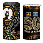 50 Years of NAIDOC Week Indigenous 4 in 1 Can Cooler Tumbler Honor The Past - Grace The Present