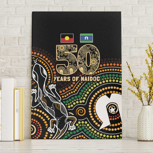 50 Years of NAIDOC Week Indigenous Canvas Wall Art Honor The Past - Grace The Present