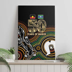 50 Years of NAIDOC Week Indigenous Canvas Wall Art Honor The Past - Grace The Present