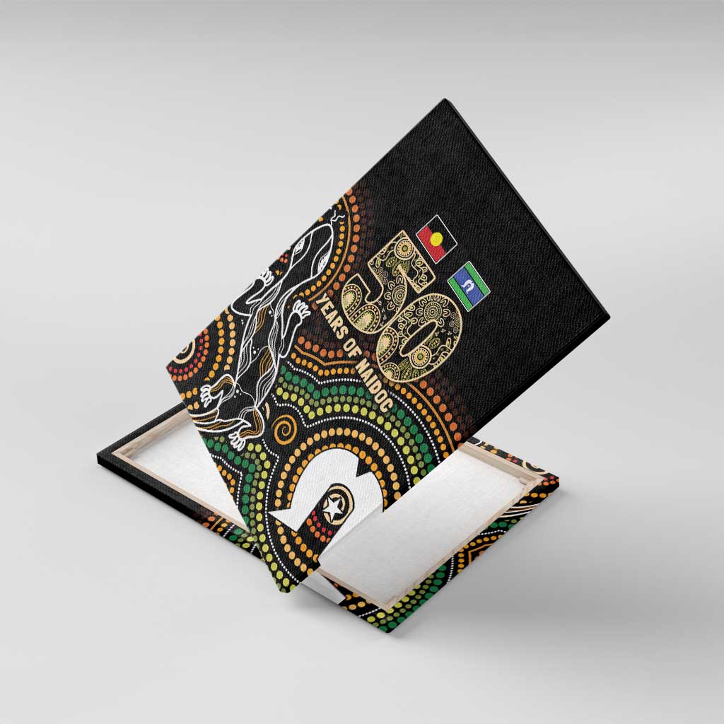50 Years of NAIDOC Week Indigenous Canvas Wall Art Honor The Past - Grace The Present