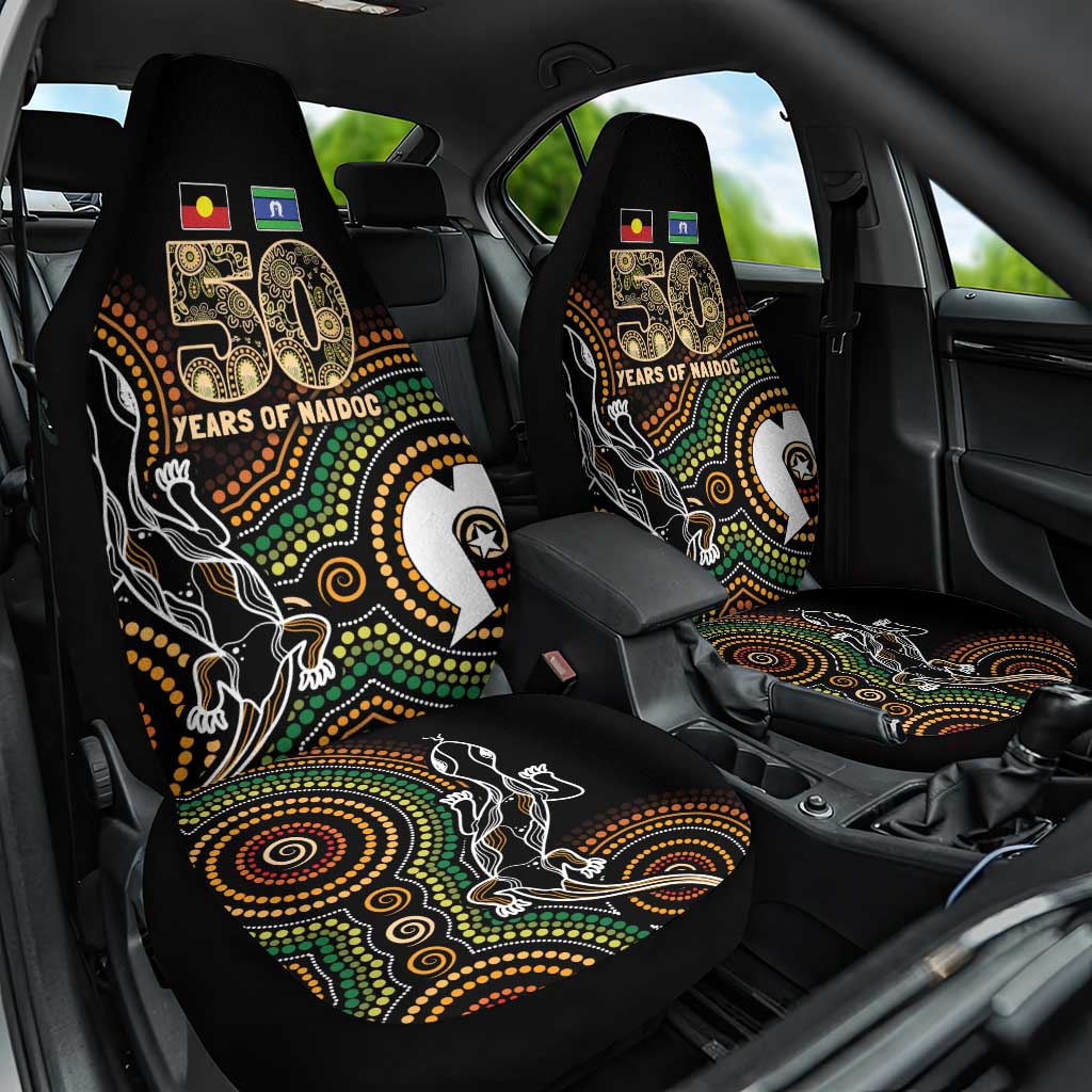 50 Years of NAIDOC Week Indigenous Car Seat Cover Honor The Past - Grace The Present