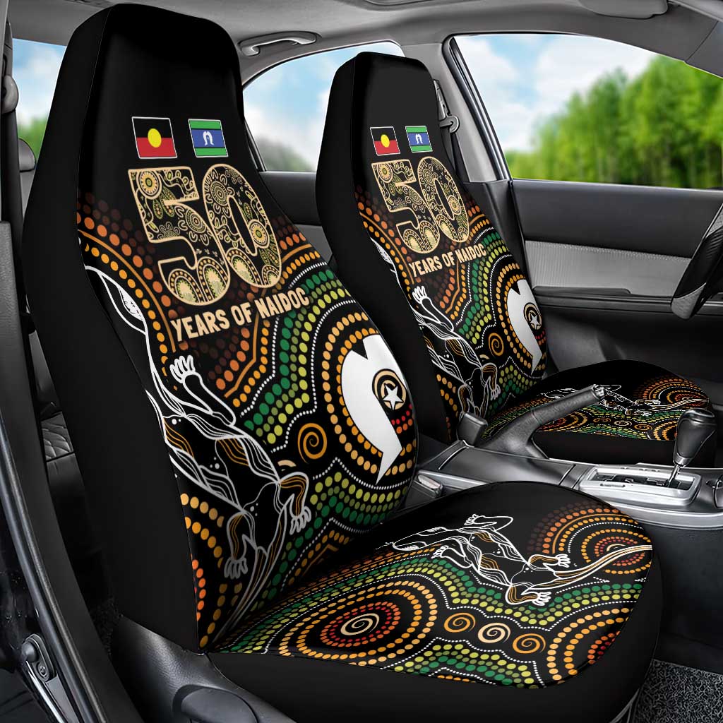 50 Years of NAIDOC Week Indigenous Car Seat Cover Honor The Past - Grace The Present