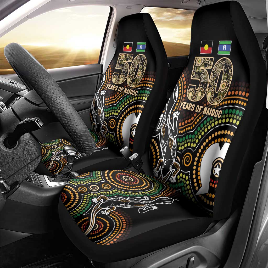 50 Years of NAIDOC Week Indigenous Car Seat Cover Honor The Past - Grace The Present