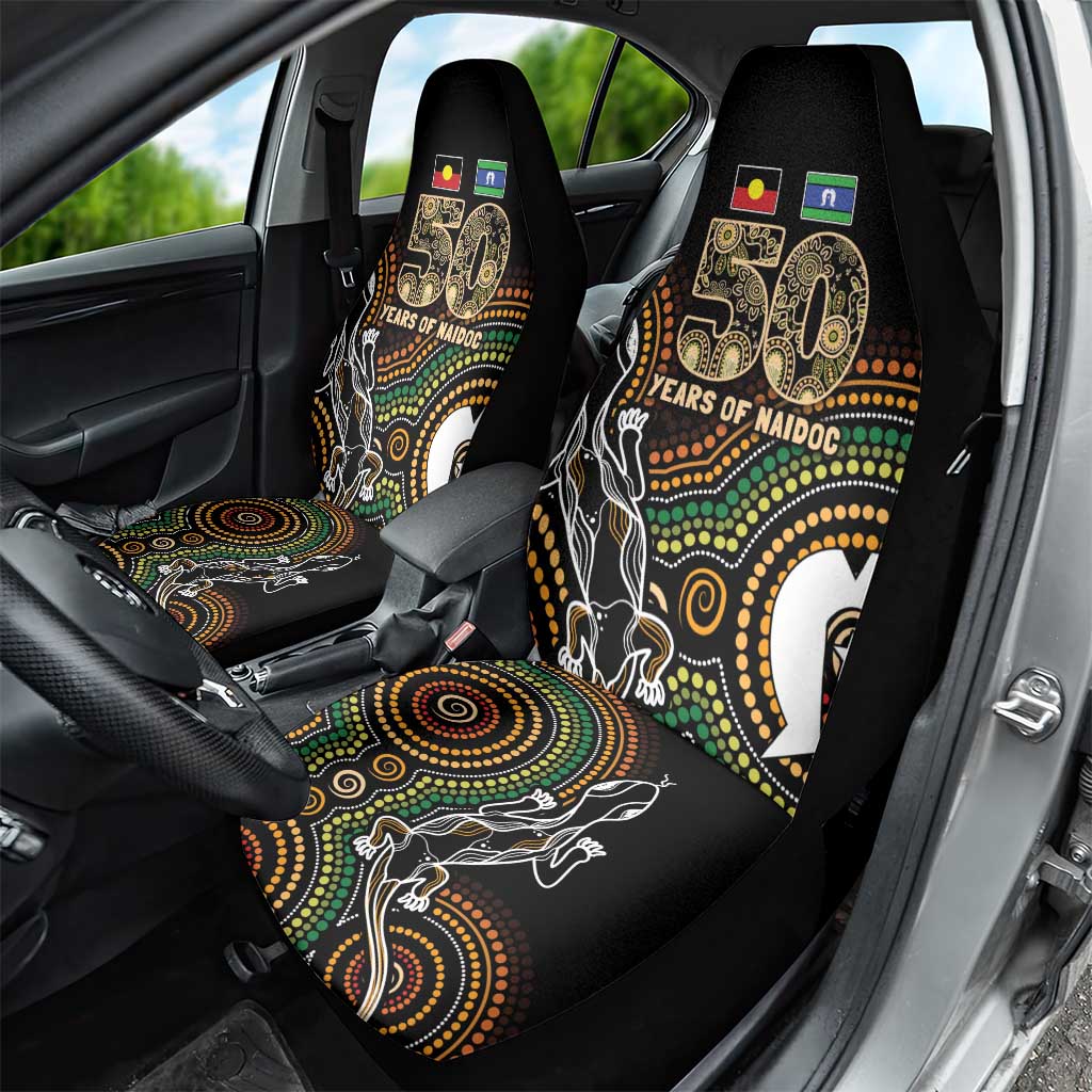 50 Years of NAIDOC Week Indigenous Car Seat Cover Honor The Past - Grace The Present