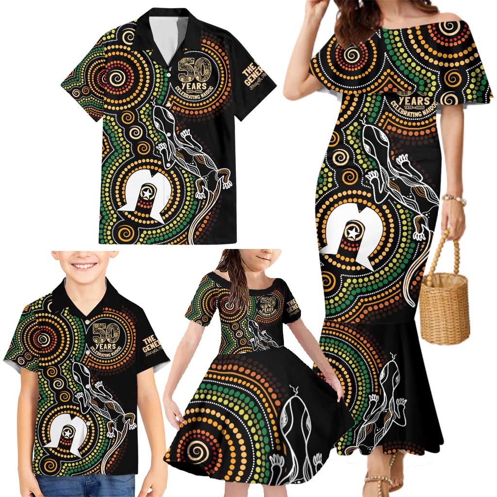 50 Years of NAIDOC Week Indigenous Family Matching Mermaid Dress and Hawaiian Shirt Honor The Past - Grace The Present