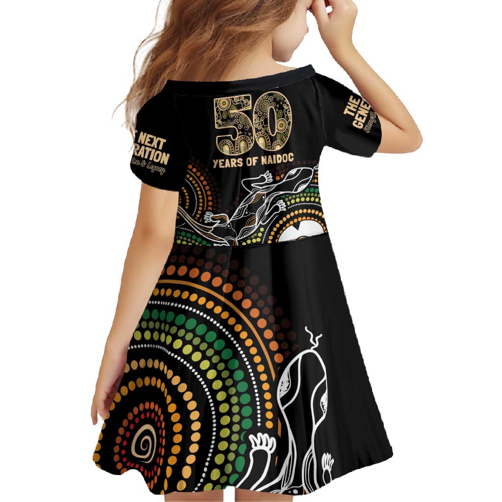 50 Years of NAIDOC Week Indigenous Family Matching Off Shoulder Maxi Dress and Hawaiian Shirt Honor The Past - Grace The Present
