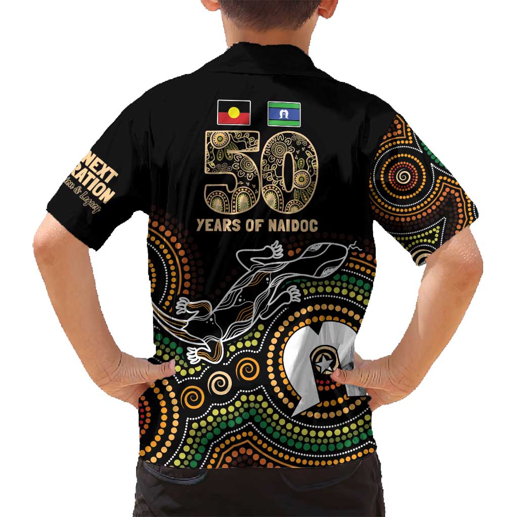 50 Years of NAIDOC Week Indigenous Family Matching Puletasi and Hawaiian Shirt Honor The Past - Grace The Present