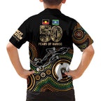 50 Years of NAIDOC Week Indigenous Family Matching Short Sleeve Bodycon Dress and Hawaiian Shirt Honor The Past - Grace The Present