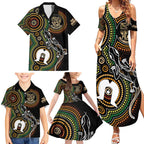 50 Years of NAIDOC Week Indigenous Family Matching Summer Maxi Dress and Hawaiian Shirt Honor The Past - Grace The Present