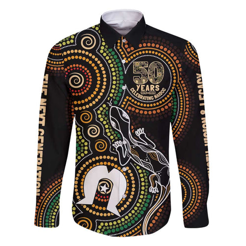 50 Years of NAIDOC Week Indigenous Family Matching Summer Maxi Dress and Hawaiian Shirt Honor The Past - Grace The Present