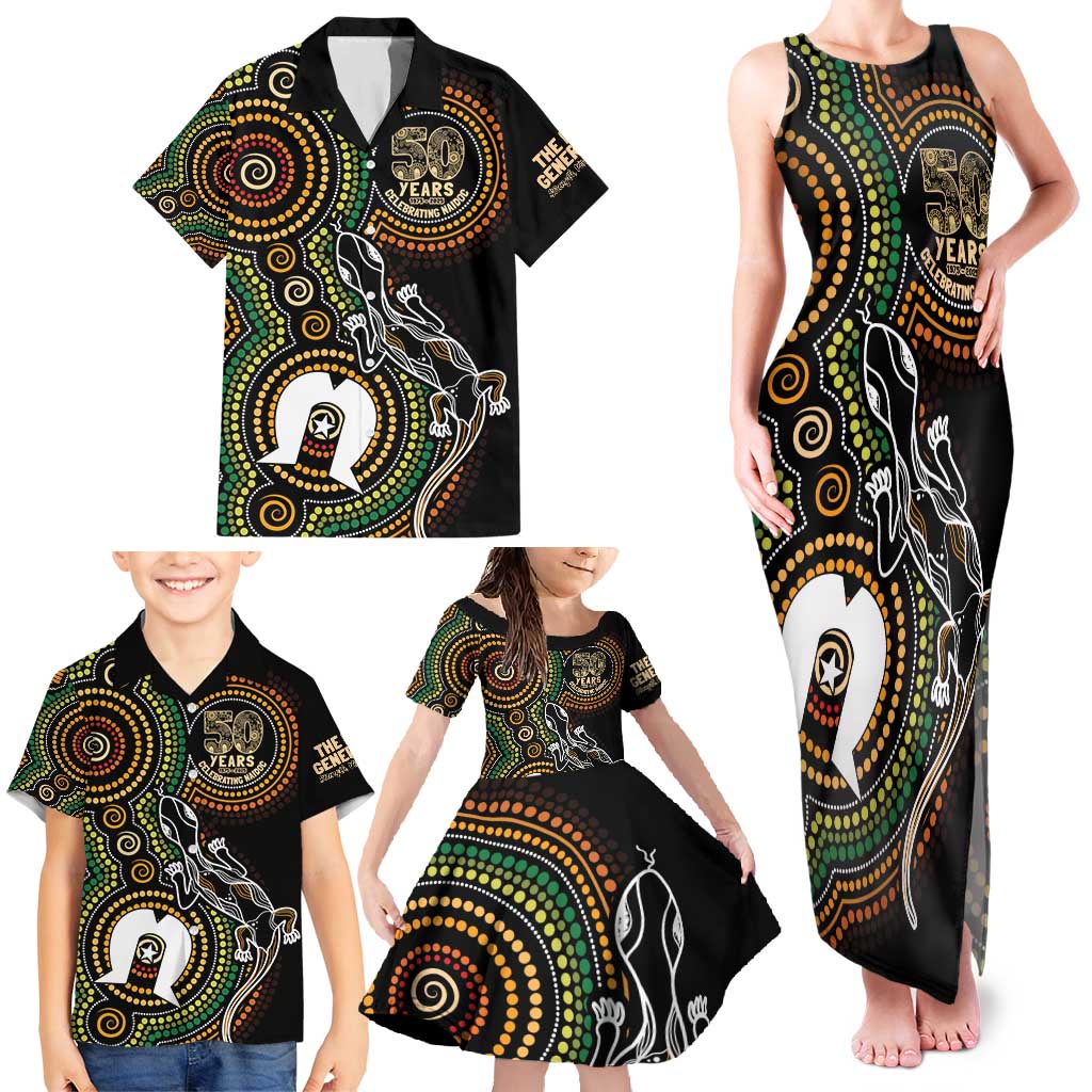 50 Years of NAIDOC Week Indigenous Family Matching Tank Maxi Dress and Hawaiian Shirt Honor The Past - Grace The Present