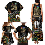 50 Years of NAIDOC Week Indigenous Family Matching Tank Maxi Dress and Hawaiian Shirt Honor The Past - Grace The Present