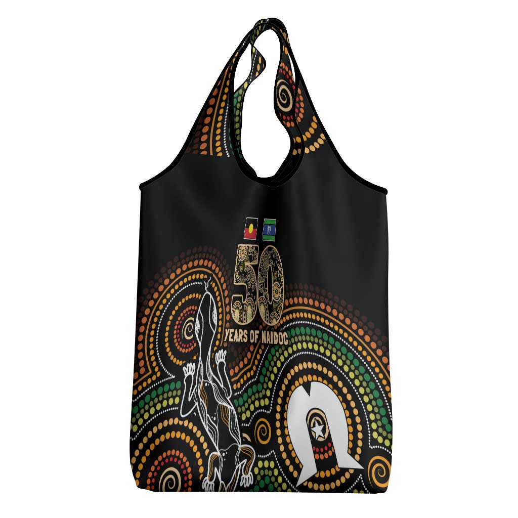 50 Years of NAIDOC Week Indigenous Grocery Bag Honor The Past - Grace The Present