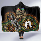 50 Years of NAIDOC Week Indigenous Hooded Blanket Honor The Past - Grace The Present