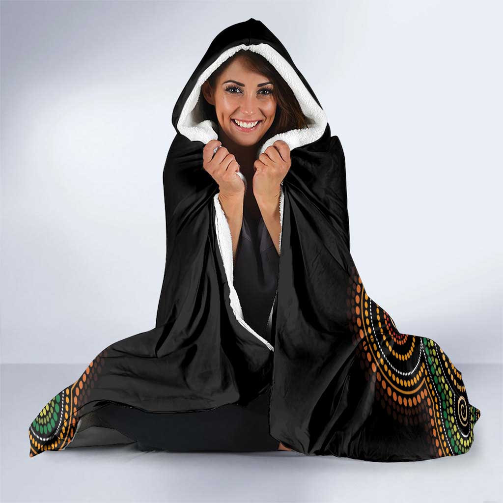 50 Years of NAIDOC Week Indigenous Hooded Blanket Honor The Past - Grace The Present