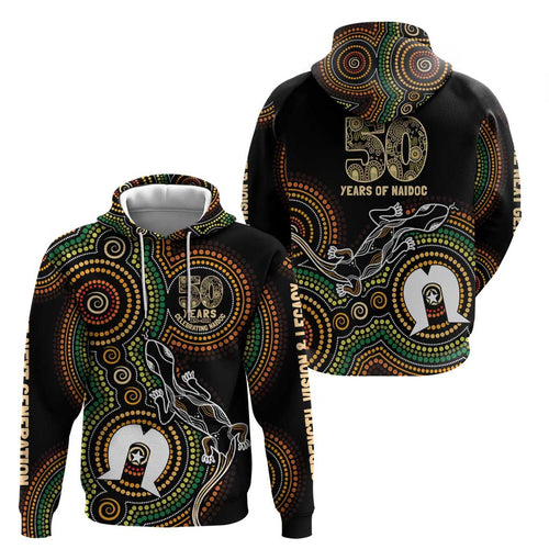 50 Years of NAIDOC Week Indigenous Hoodie Honor The Past - Grace The Present